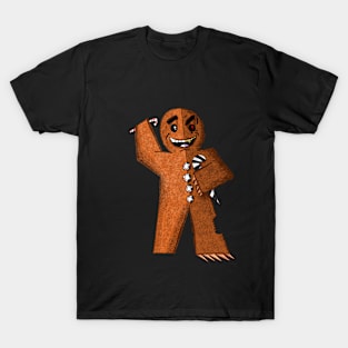 Two Faced Gingerbread Man T-Shirt